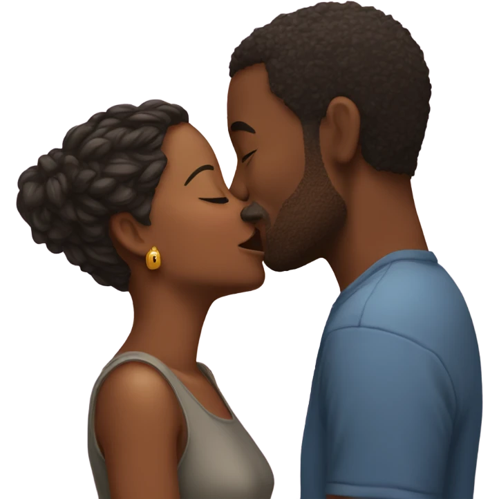  couple kiss moment emoji