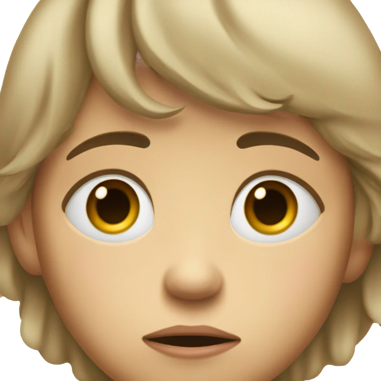Sad child  emoji