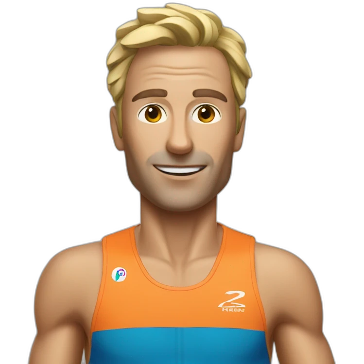 René during a triathlon emoji