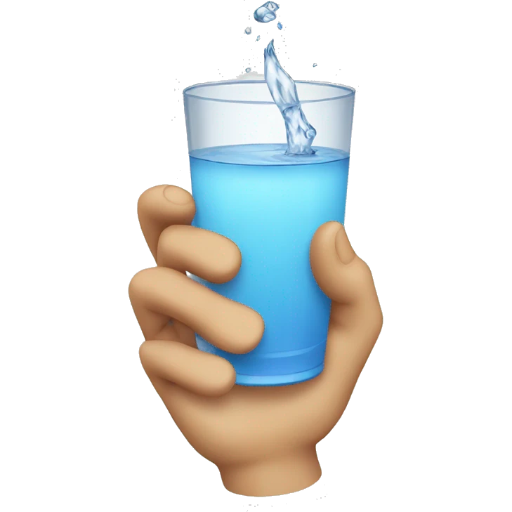 hand cup of water emoji