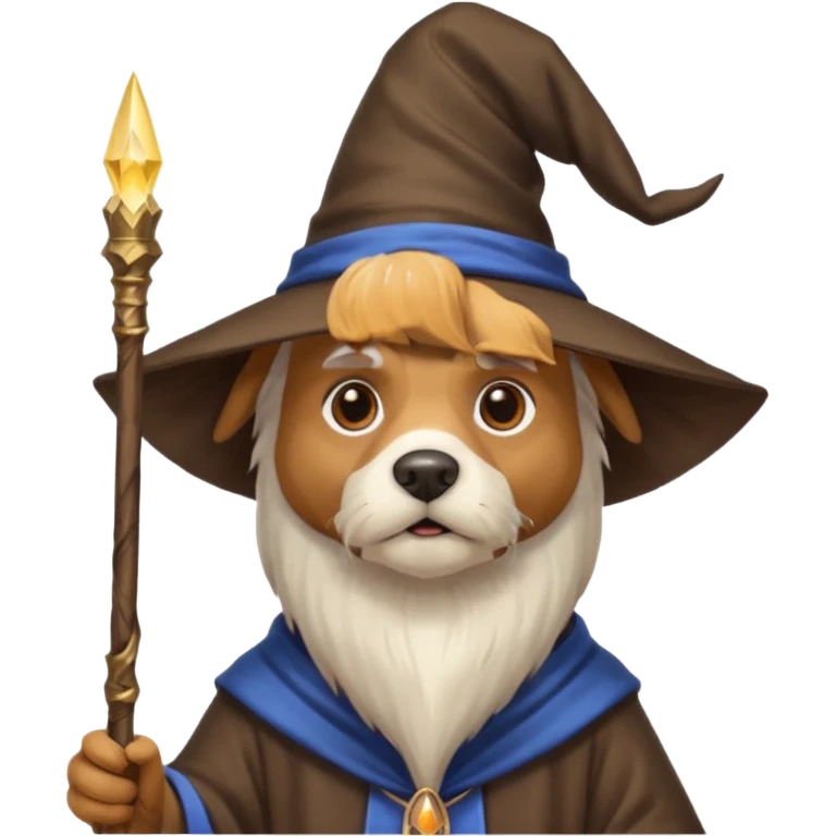 Dog wizard emoji