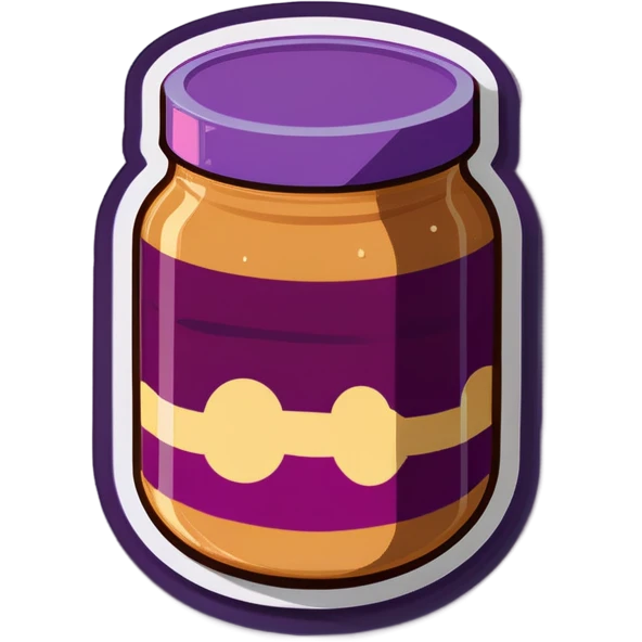 Peanut butter and jelly emoji
