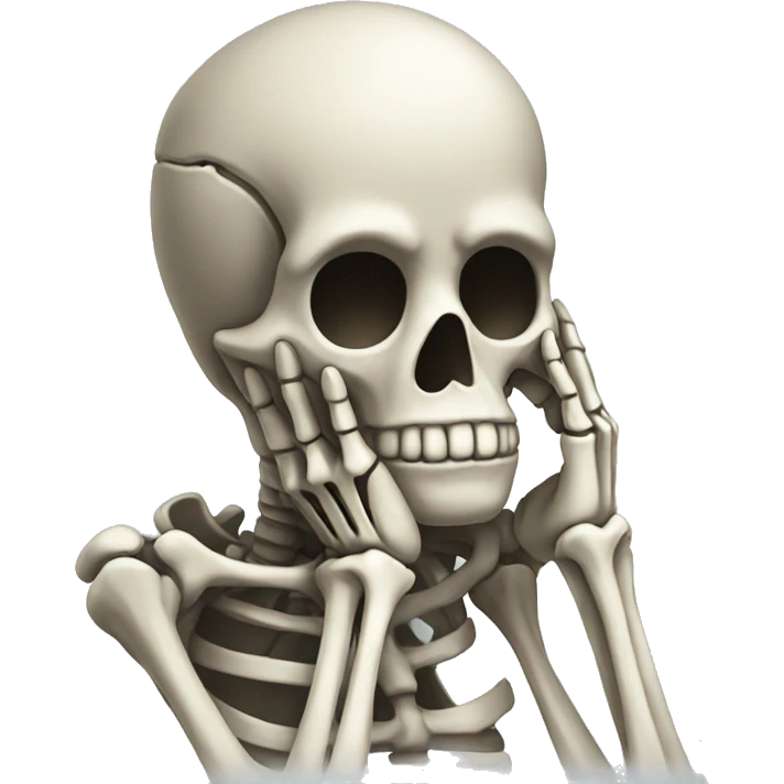 skeleton facepalm emoji