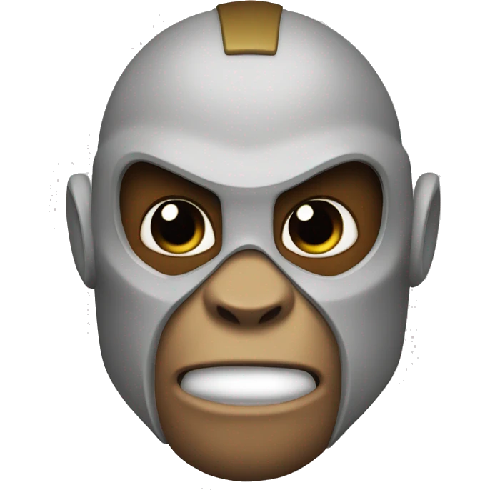 supehero flash mask on a monkey emoji