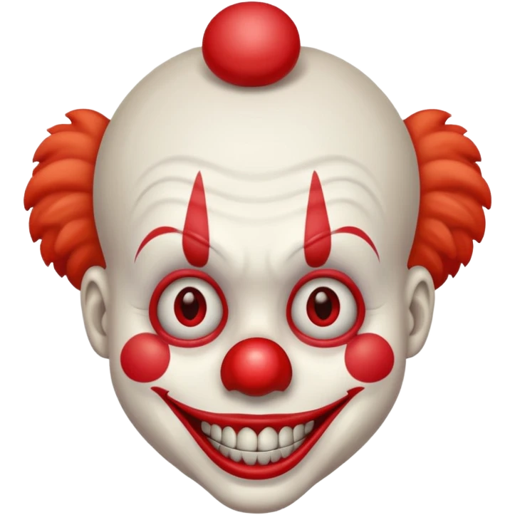 Creepy clown emoji