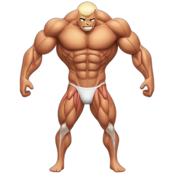 a body with draw anatomy muscles emoji