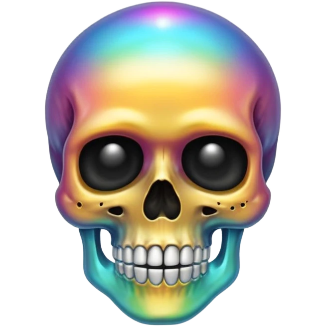 💀iphone emoji with aura skuttle emoji