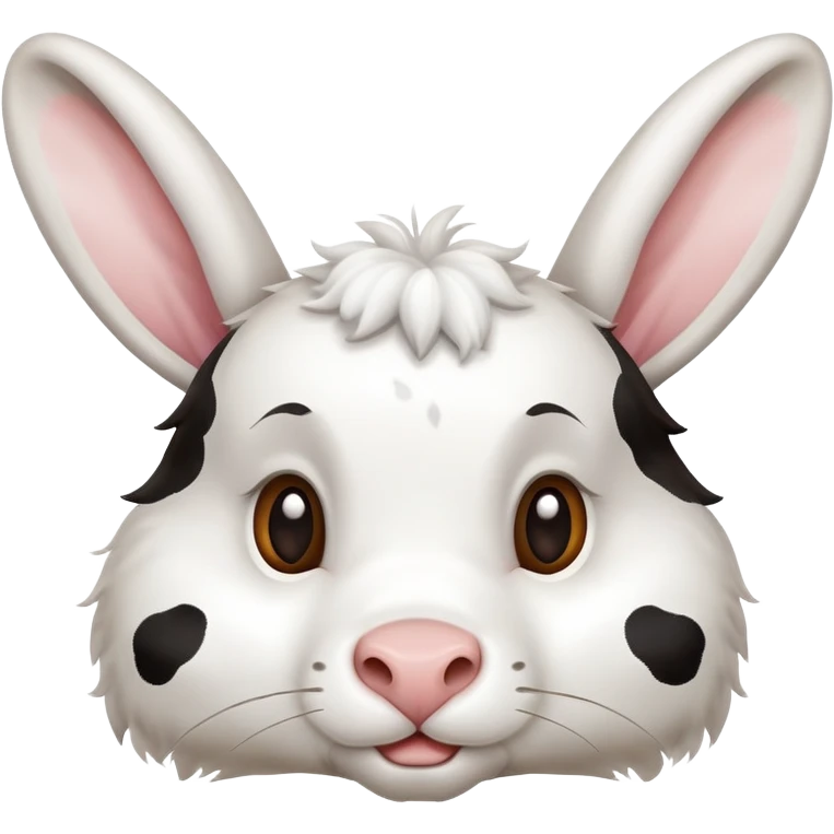 Mix of a cow and a rabbit emoji