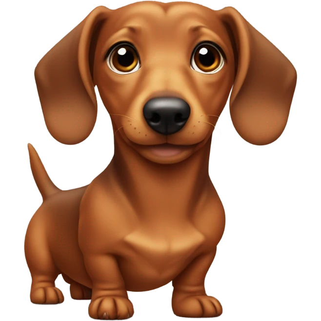 Daushund dog With a heart  emoji