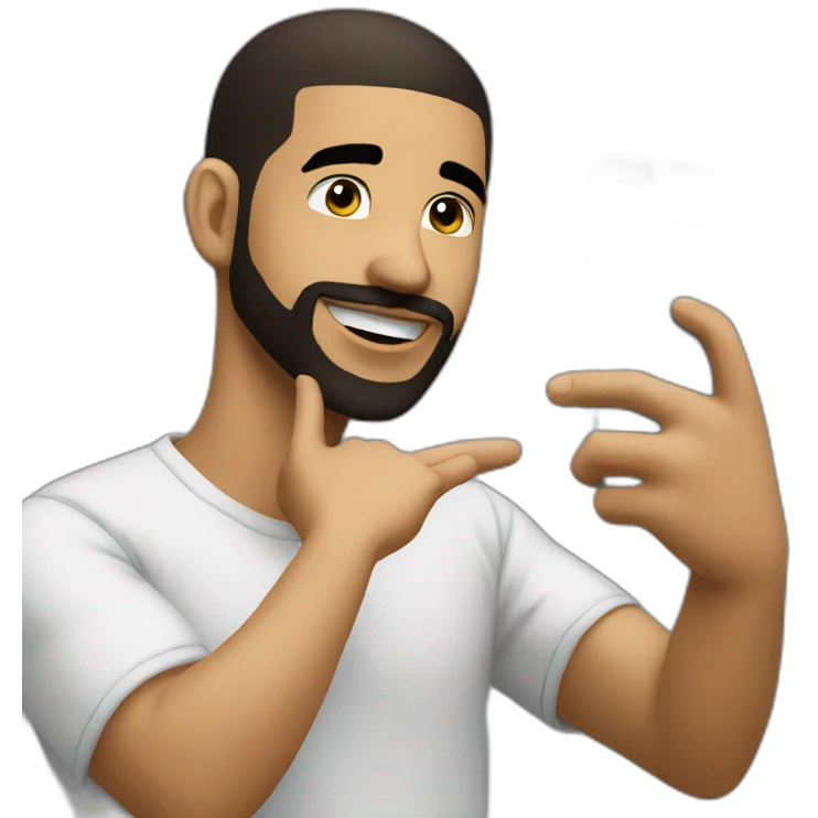 Drake taking a selfie  emoji