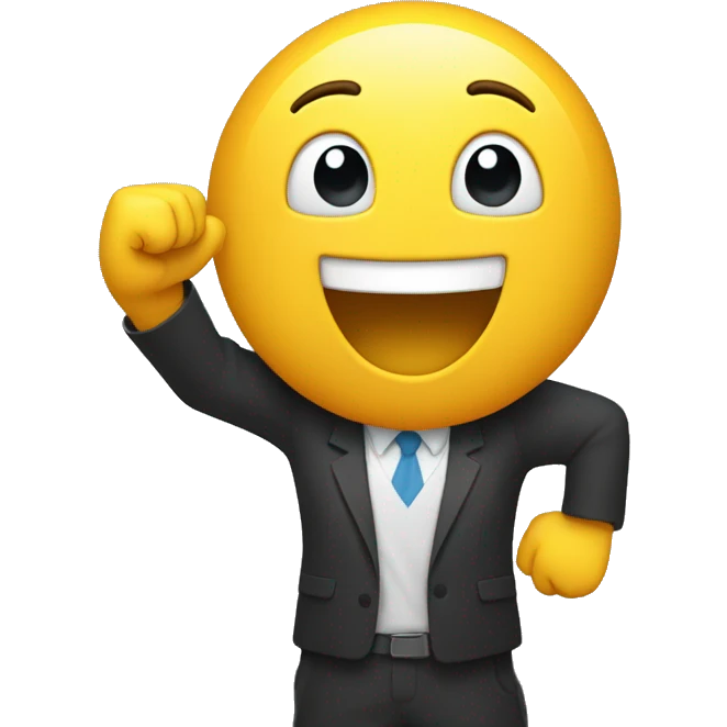 Happy arms up emoji