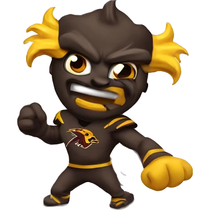 Sparky the Arizona state sundevil  emoji