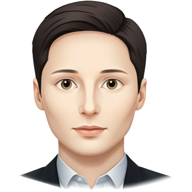 generate realistic detailed pavel durov form Telegram emoji