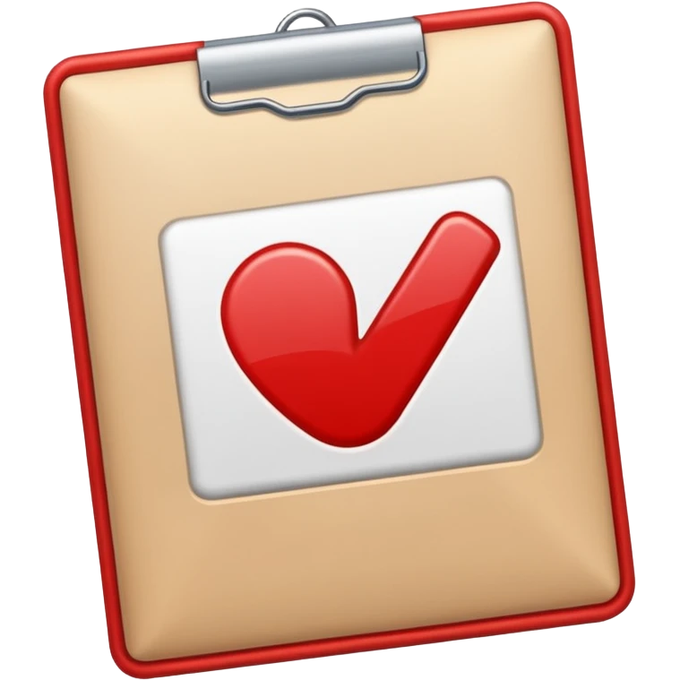 Document Verified Markl Check RED  emoji