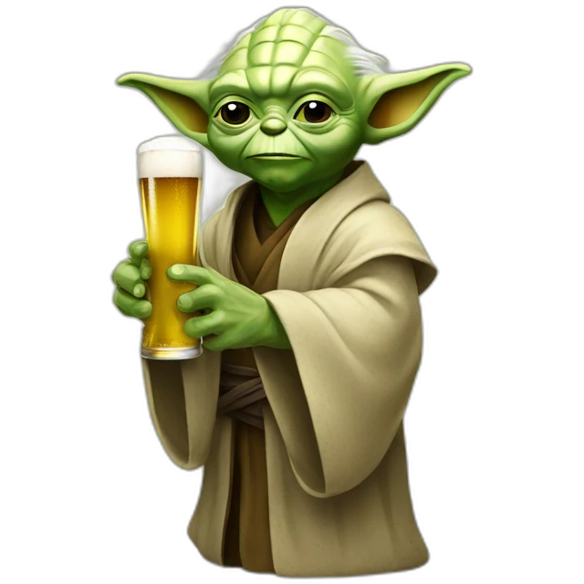Yoda beer emoji