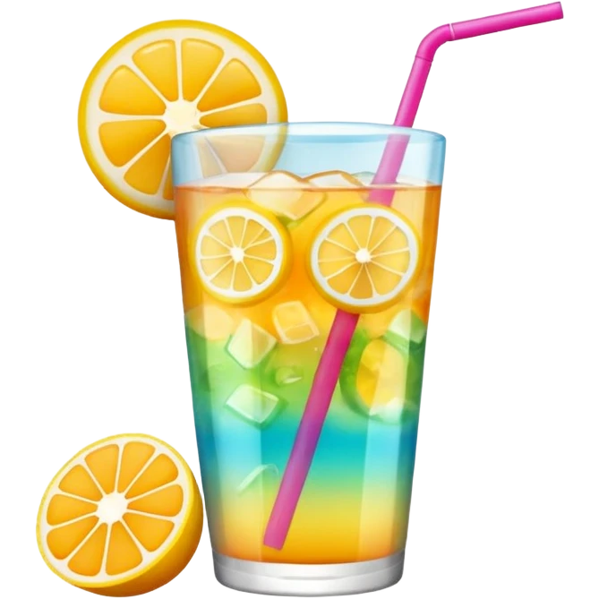 summer-themed emoji of a summer drink emoji