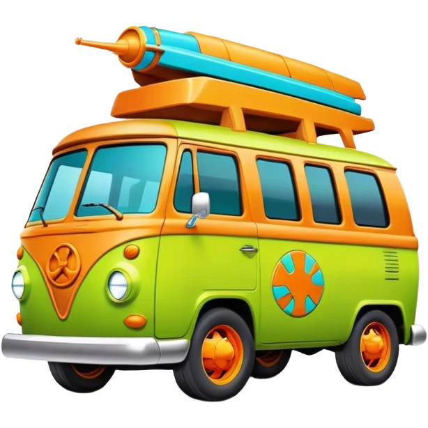 Scooby doo mystery machine emoji