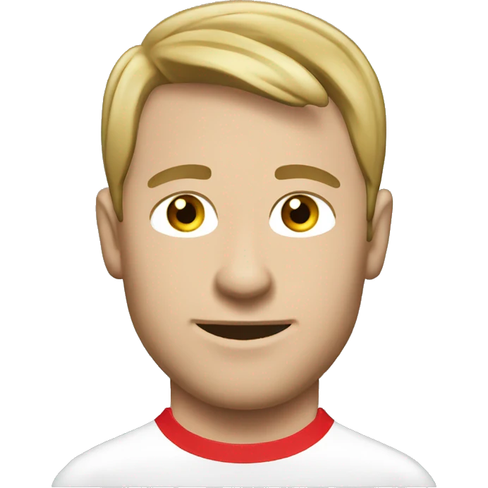 Man with England euro 96 retro shirt emoji