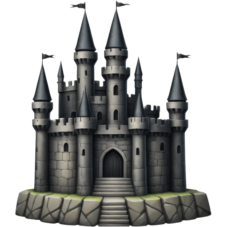 Black castle emoji