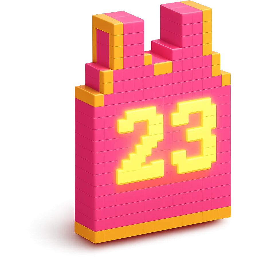 розовая баскетбольная майка со светящейся надписью "23", no background emoji