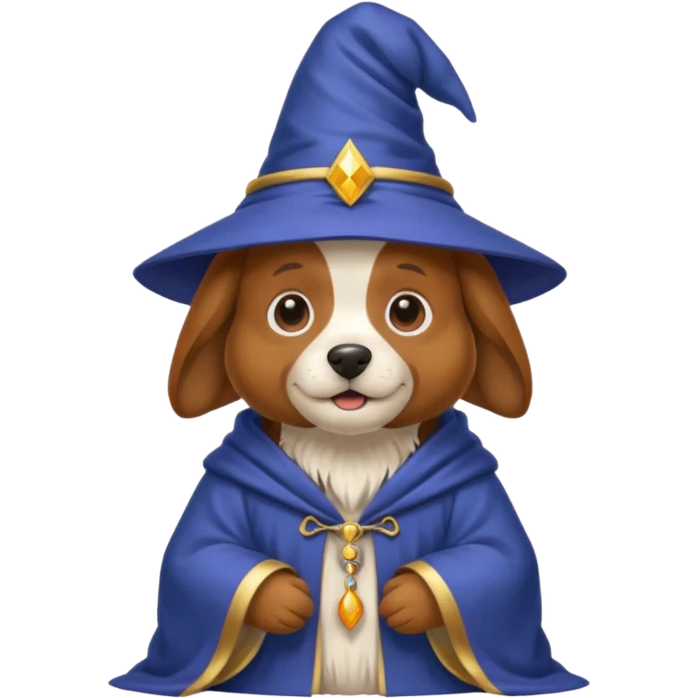 Dog wizard emoji