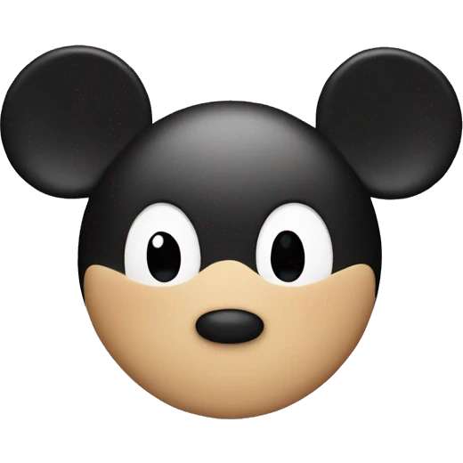 mickey mouse heart eyes emoji