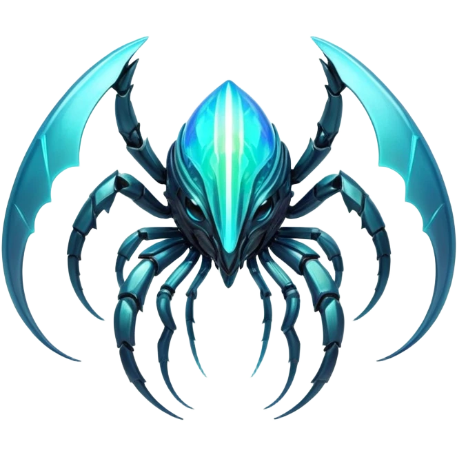 Futuristic complex iridescent aesthetic-scenery-Fakémon-creature emoji