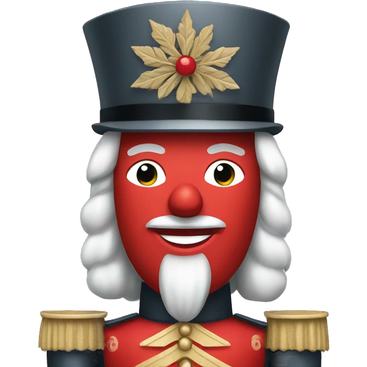  Red nutcracker emoji