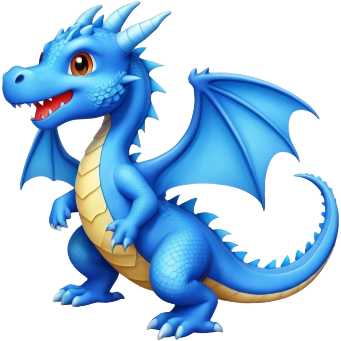 little blue dragon emoji