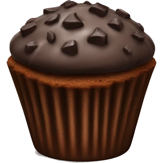 triple chocolate muffin emoji