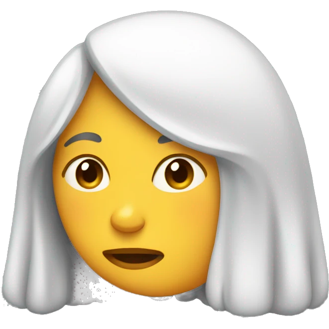 A female version of the melting emoji. emoji