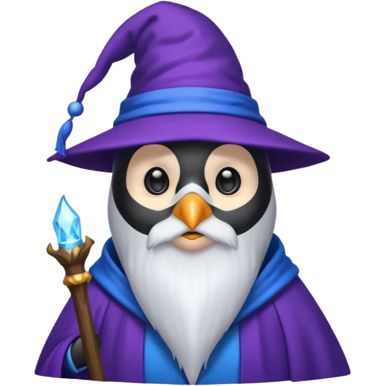 Penguin Wizard emoji