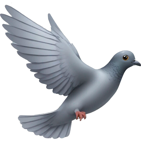 flying pigeon emoji