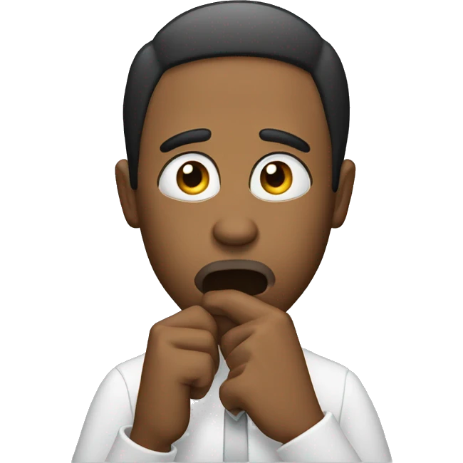  guy telling you to be quiet emoji