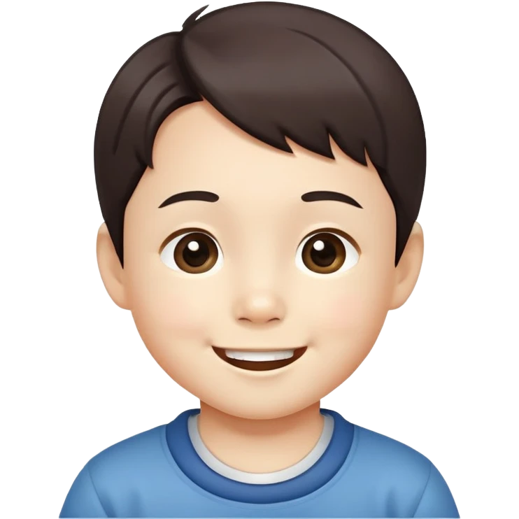 Korean four old cute boy emoji