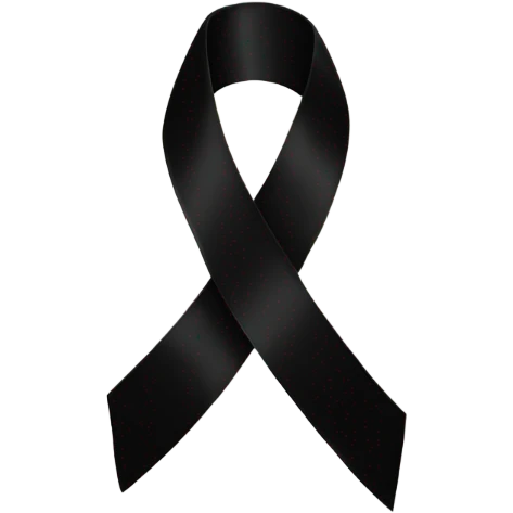 Black ribbon  emoji