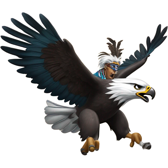 Philadelphia eagle attacking kansas city chief emoji