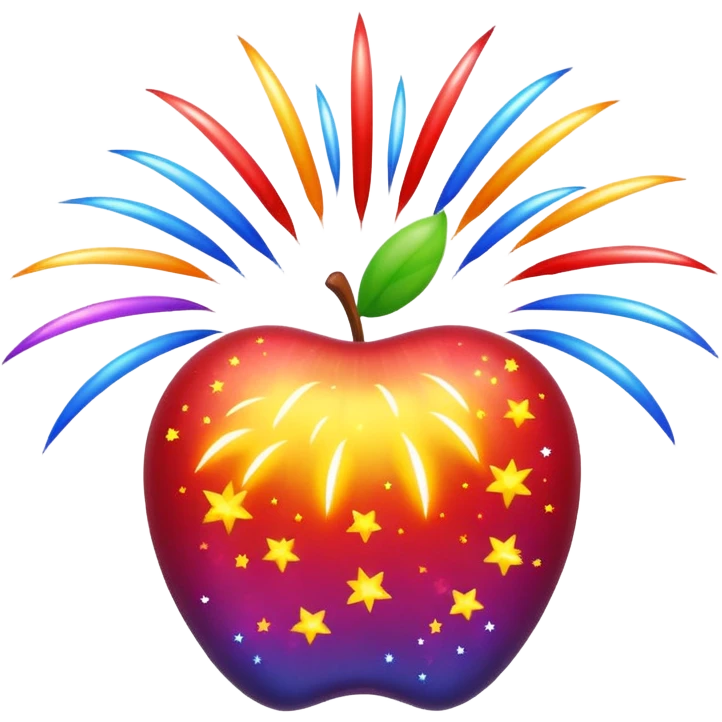 폭죽 (fireworks) apple style emoji emoji