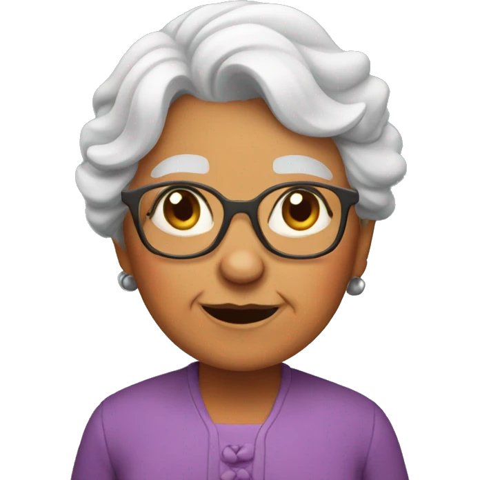 Granny fox emoji
