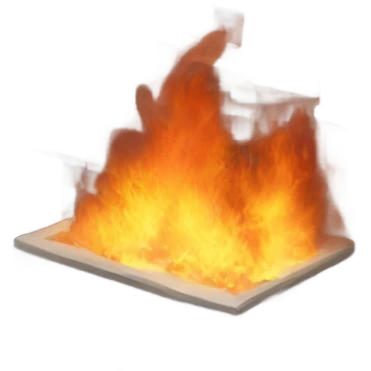 2 buildings with fire  emoji