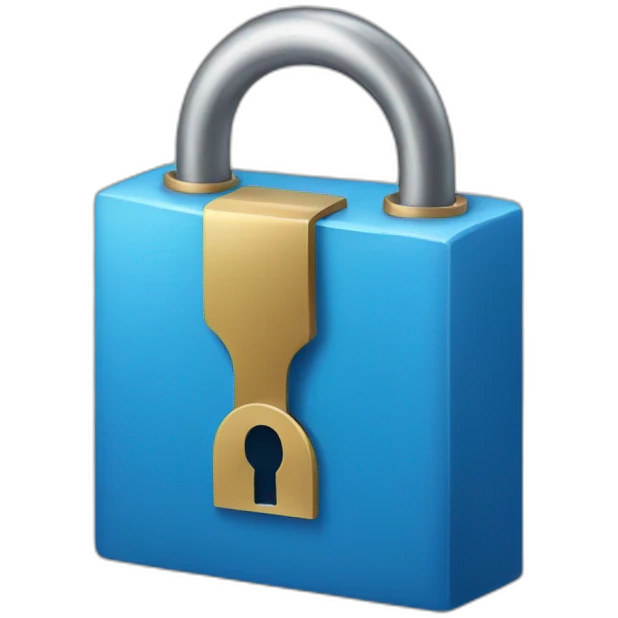 Blue lock emoji