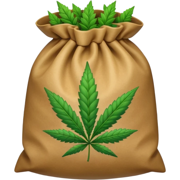 Bag of weed emoji