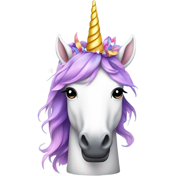 unicorn with a hat emoji