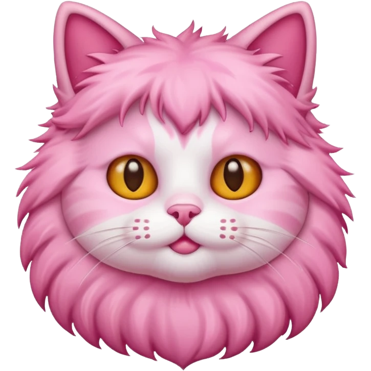 Cat cute pink emoji