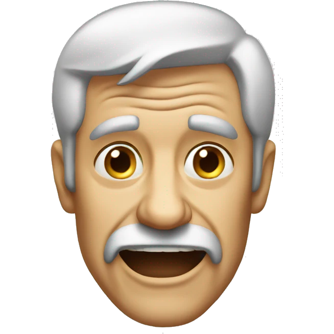 old man grimacing emoji