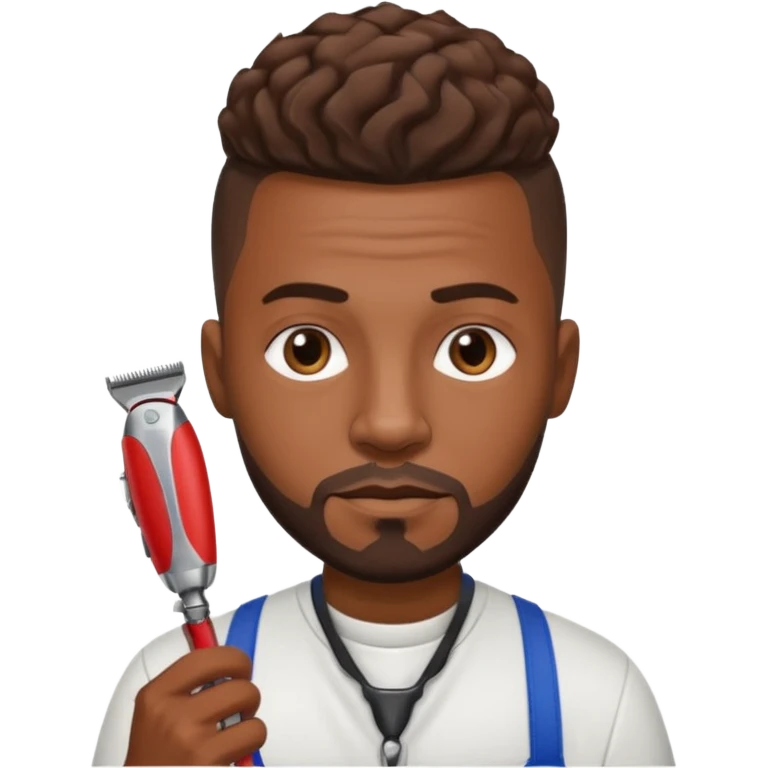 Street Barber black man  emoji