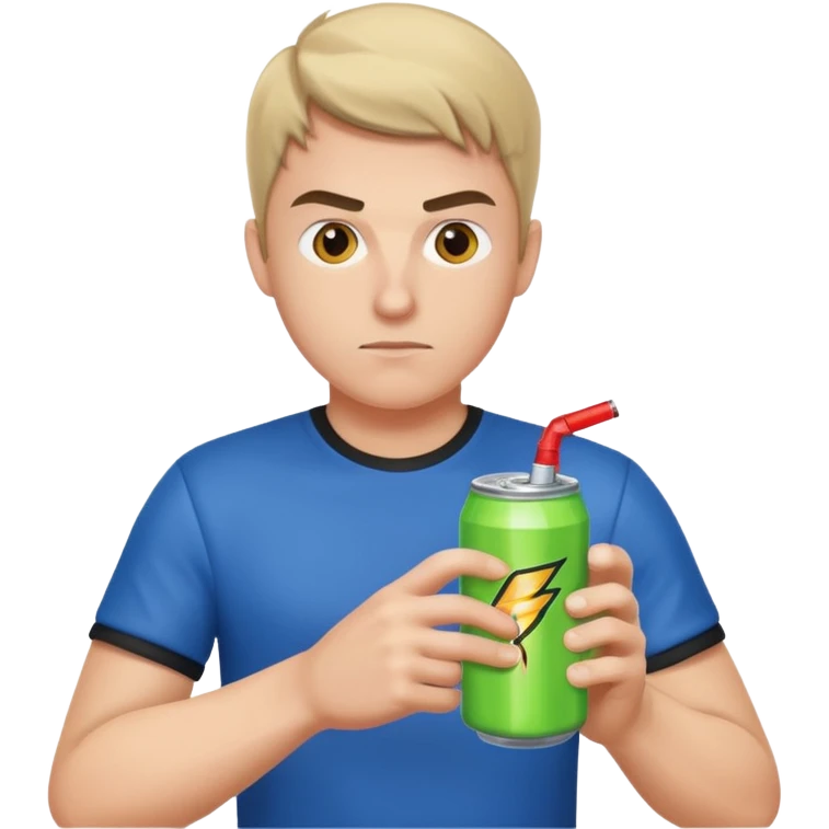 Pro gamer with energy drink












 emoji