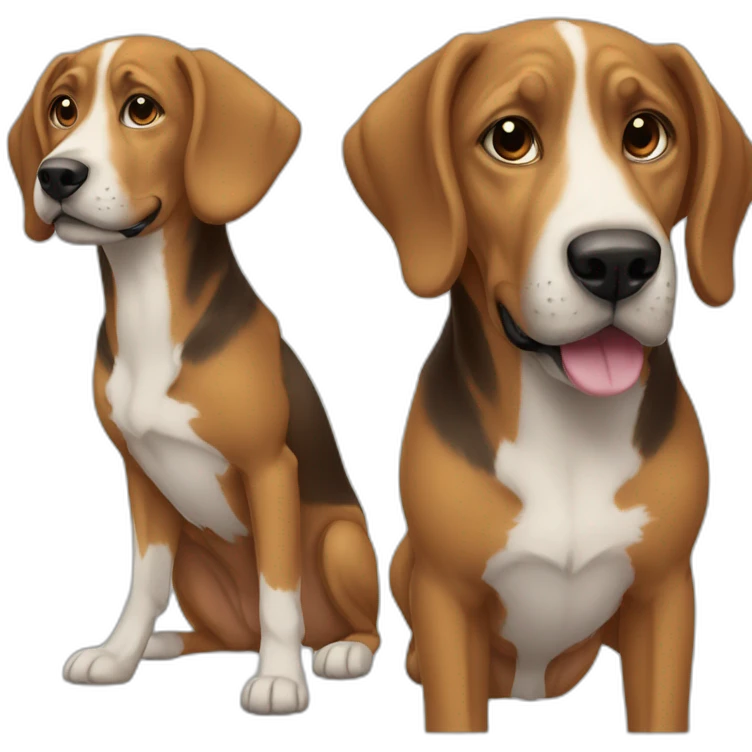 Humain sur un chien emoji