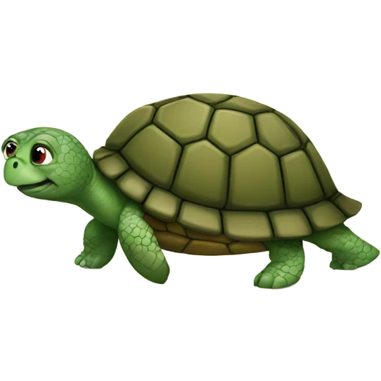 A turtle with heels emoji