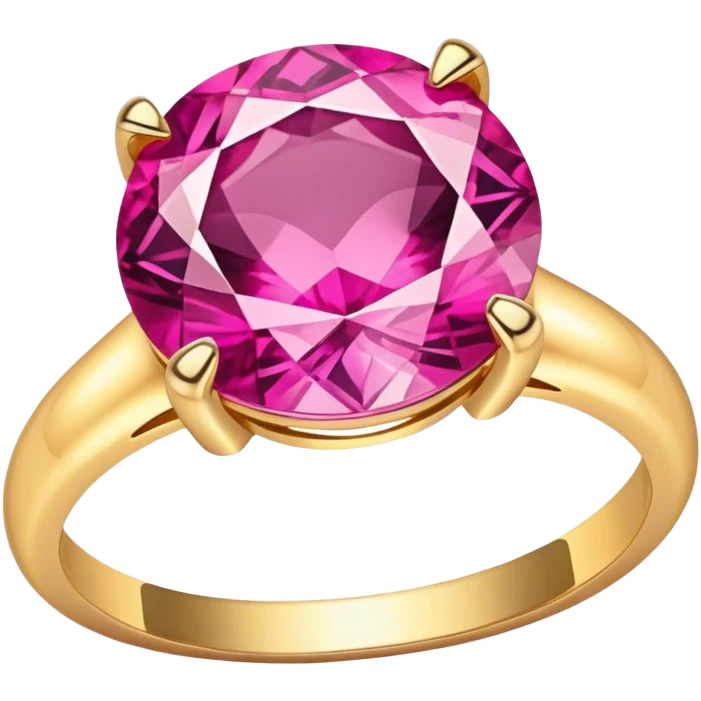 beautiful pink ring emoji